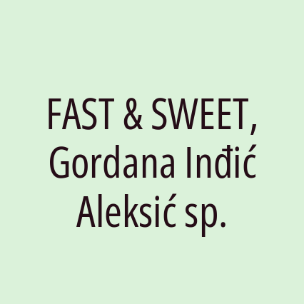 FAST & SWEET, Gordana Inđić Aleksić sp. - Logotip