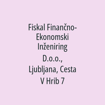 Fiskal Finančno-Ekonomski Inženiring D.o.o., Ljubljana, Cesta V Hrib 7 - Logotip