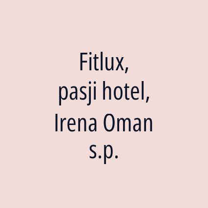 Fitlux, pasji hotel, Irena Oman s.p. - Logotip