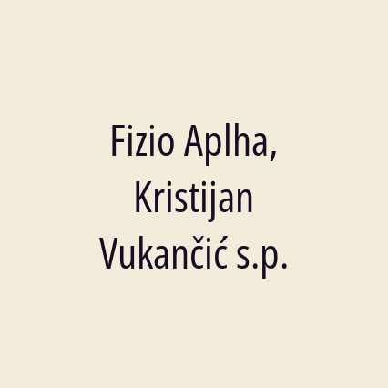 Fizio Aplha, Kristijan Vukančić s.p. - Logotip