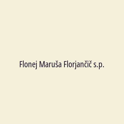 Flonej Maruša Florjančič s.p. - Logotip