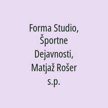 Forma Studio, Športne Dejavnosti, Matjaž Rošer s.p. - Logotip