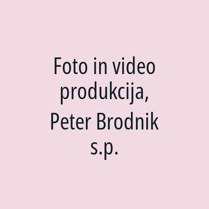 Foto in video produkcija, Peter Brodnik s.p. - Logotip