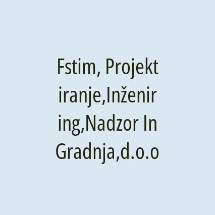 Fstim, Projektiranje,Inženiring,Nadzor In Gradnja,d.o.o - Logotip