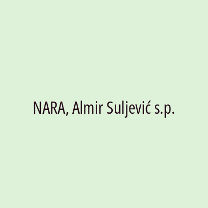 NARA, Almir Suljević s.p.