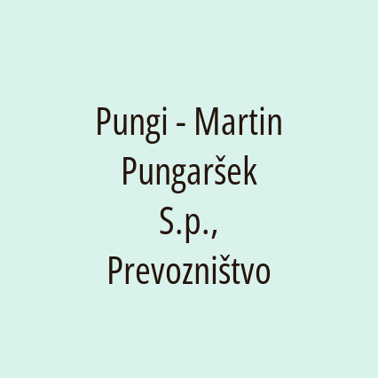 Pungi - Martin Pungaršek S.p., Prevozništvo