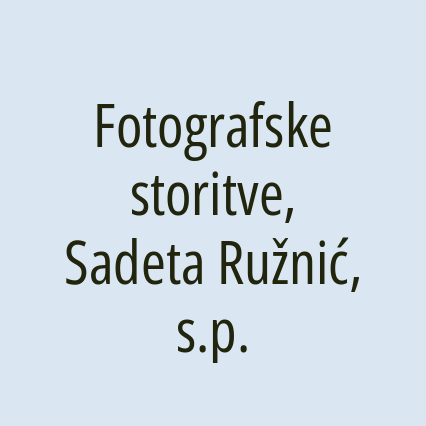 Fotografske storitve, Sadeta Ružnić, s.p.