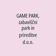 GAME PARK, zabaviščni park in prireditve d.o.o. - Logotip