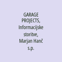 GARAGE PROJECTS, Informacijske storitve, Marjan Hanč s.p. - Logotip