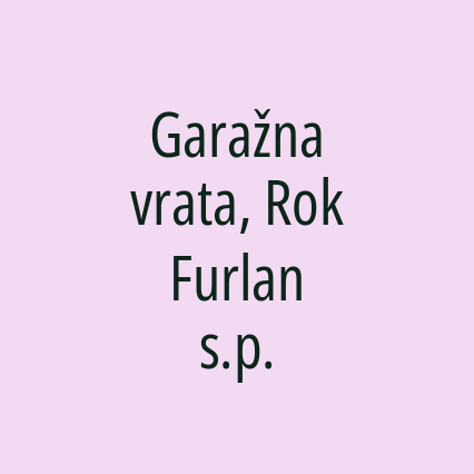 Garažna vrata, Rok Furlan s.p. - Logotip