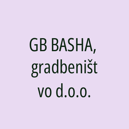 GB BASHA, gradbeništvo d.o.o. - Logotip