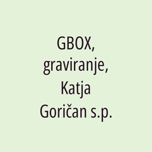 GBOX, graviranje, Katja Goričan s.p. - Logotip
