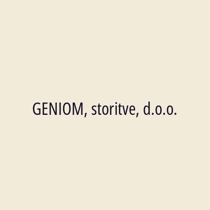 GENIOM, storitve, d.o.o. - Logotip