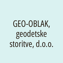 GEO-OBLAK, geodetske storitve, d.o.o. - Logotip