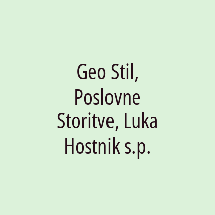 Geo Stil, Poslovne Storitve, Luka Hostnik s.p. - Logotip