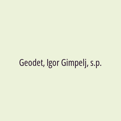 Geodet, Igor Gimpelj, s.p. - Logotip