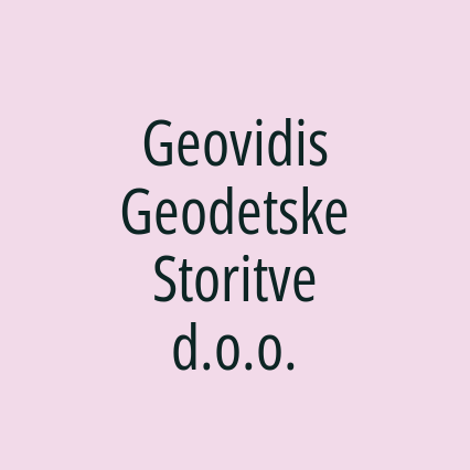 Geovidis Geodetske Storitve d.o.o. - Logotip