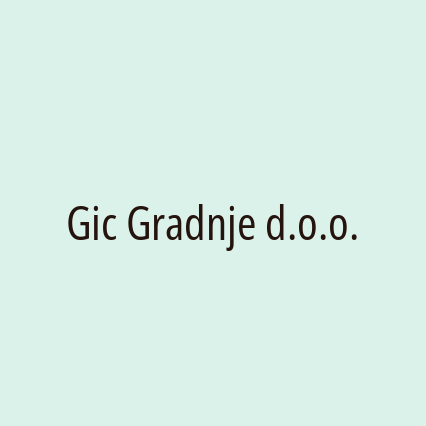 Gic Gradnje d.o.o. - Logotip