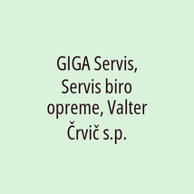 GIGA Servis, Servis biro opreme, Valter Črvič s.p. - Logotip