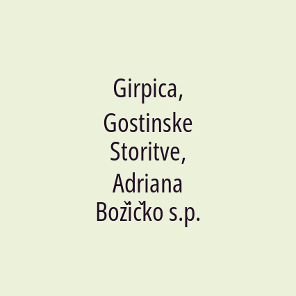 Girpica, Gostinske Storitve, Adriana Božičko s.p. - Logotip