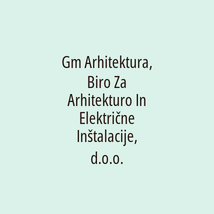 Gm Arhitektura, Biro Za Arhitekturo In Električne Inštalacije, d.o.o. - Logotip