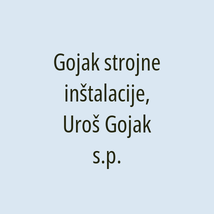 Gojak strojne inštalacije, Uroš Gojak s.p. - Logotip