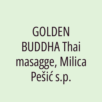GOLDEN BUDDHA Thai masagge, Milica Pešić s.p. - Logotip
