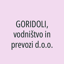GORIDOLI, vodništvo in prevozi d.o.o. - Logotip