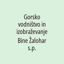 Gorsko vodništvo in izobraževanje Bine Žalohar s.p. - Logotip