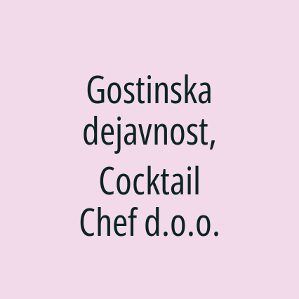 Gostinska dejavnost, Cocktail Chef d.o.o. - Logotip