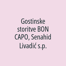 Gostinske storitve BON CAPO, Senahid Livadić s.p. - Logotip