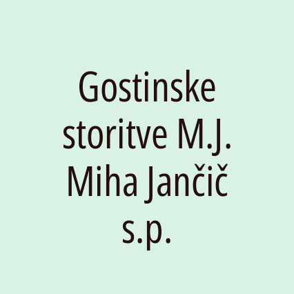 Gostinske storitve M.J. Miha Jančič s.p. - Logotip