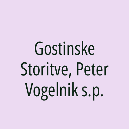 Gostinske Storitve, Peter Vogelnik s.p. - Logotip