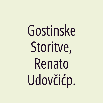Gostinske Storitve, Renato Udovčićp. - Logotip