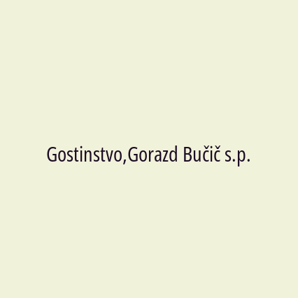 Gostinstvo,Gorazd Bučič s.p. - Logotip