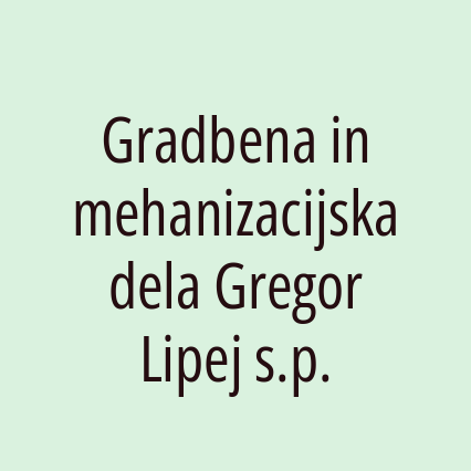 Gradbena in mehanizacijska dela Gregor Lipej s.p. - Logotip