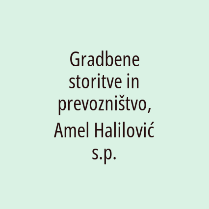 Gradbene storitve in prevozništvo, Amel Halilović s.p. - Logotip