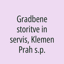 Gradbene storitve in servis, Klemen Prah s.p. - Logotip