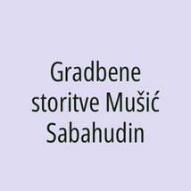 Gradbene storitve Mušić Sabahudin - Logotip