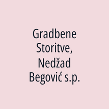 Gradbene Storitve, Nedžad Begović s.p. - Logotip