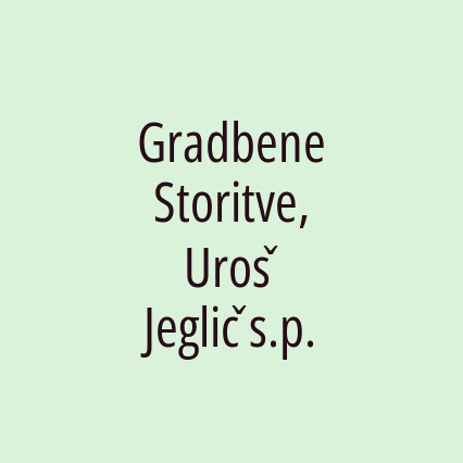 Gradbene Storitve, Uroš Jeglič s.p. - Logotip