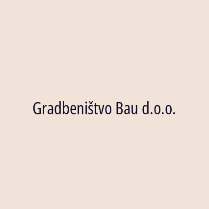 Gradbeništvo Bau d.o.o. - Logotip