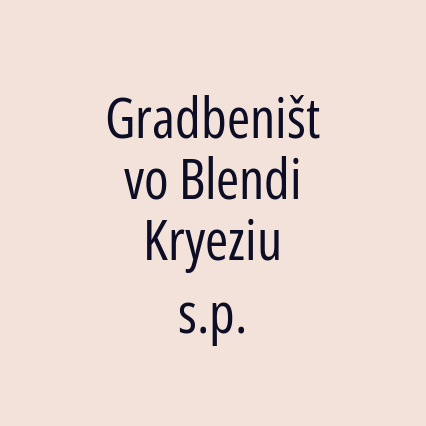 Gradbeništvo Blendi Kryeziu s.p. - Logotip