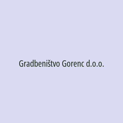 Gradbeništvo Gorenc d.o.o. - Logotip