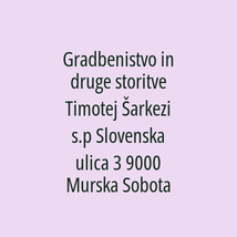 Gradbenistvo in druge storitve Timotej Šarkezi s.p Slovenska ulica 3 9000 Murska Sobota - Logotip