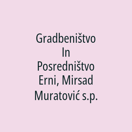 Gradbeništvo In Posredništvo Erni, Mirsad Muratović s.p. - Logotip