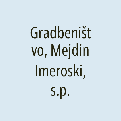 Gradbeništvo, Mejdin Imeroski, s.p. - Logotip