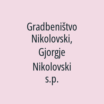 Gradbeništvo Nikolovski, Gjorgje Nikolovski s.p. - Logotip