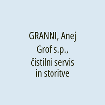 GRANNI, Anej Grof s.p., čistilni servis in storitve - Logotip