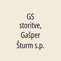 GS storitve, Gašper Šturm s.p. - Logotip